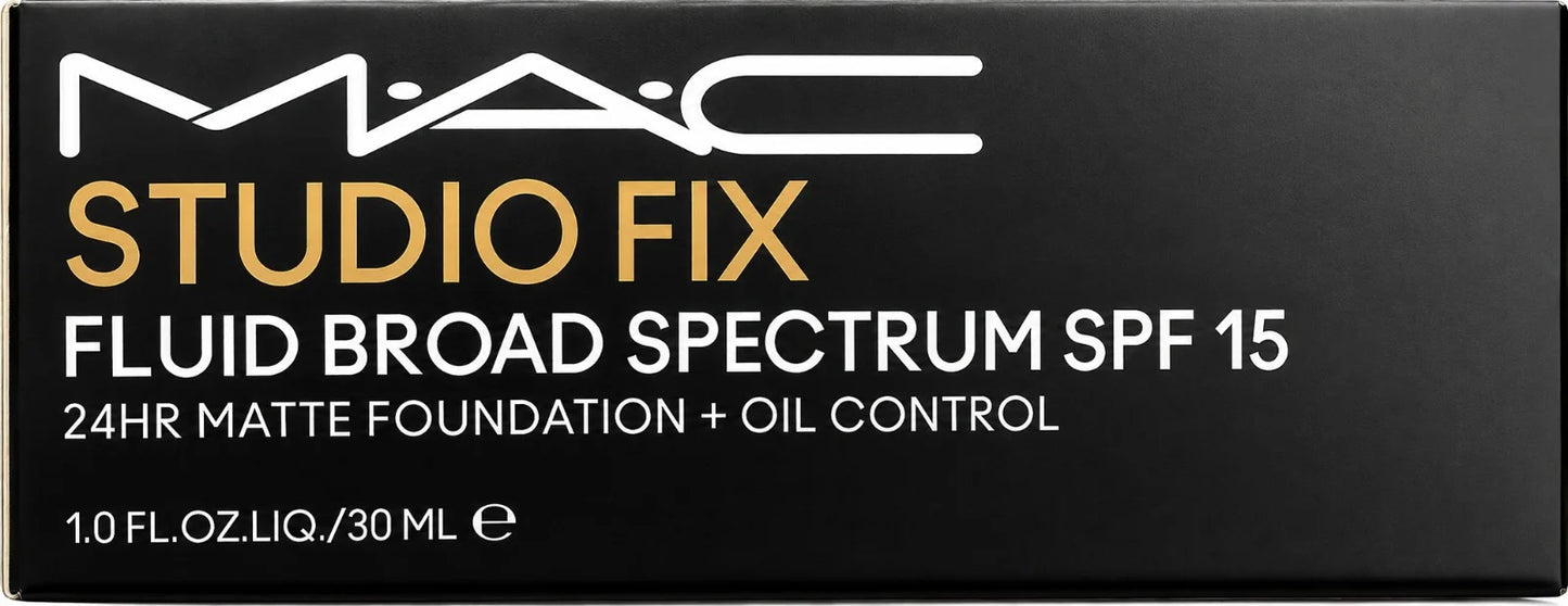 MAC Studio Fix Fluid SPF 15 Foundation NC17 30ml / 1oz Full Coverage Matte Finish New