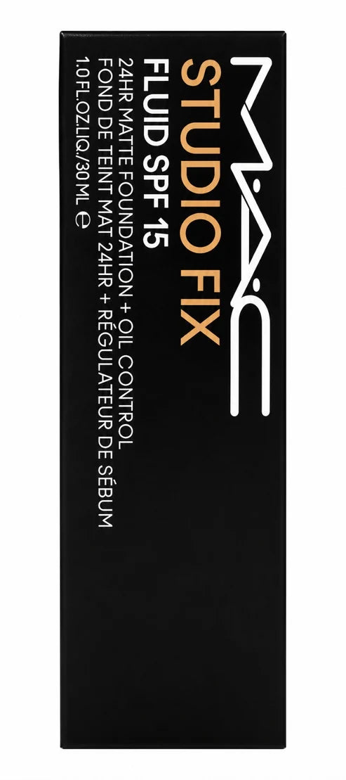 MAC Studio Fix Fluid SPF 15 Liquid Foundation 1 oz / 30 ml – Matte Finish Oil Control Long Wear Makeup