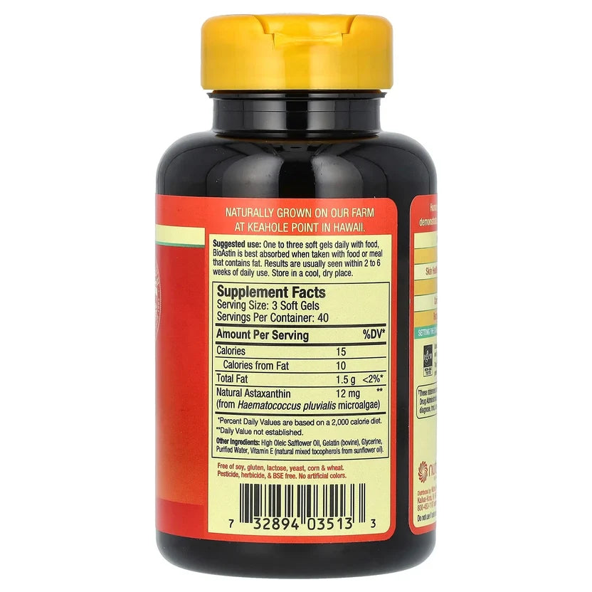 Nutrex Hawaii BioAstin Hawaiian Astaxanthin 4mg 120 Softgels