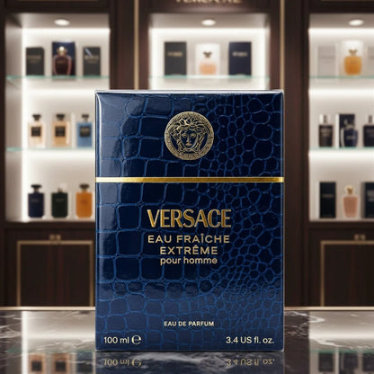 Versace Eau Fraîche Extreme Eau de Parfum for Men 3.4 oz / 100 ml Spray – New Sealed – 100% Authentic