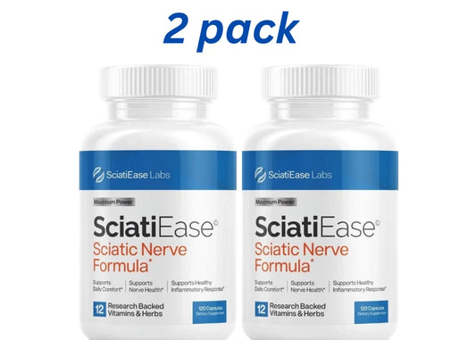 2 PACK Sciatic Ease Nerve Formula - Nervous System Health, Antioxidant