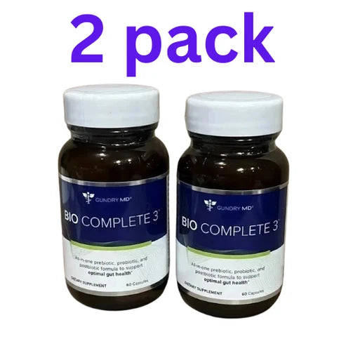 2 PACK Gundry MD Bio Complete 3 Supplement 60 Caps