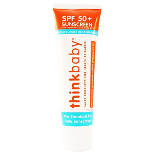 Thinkbaby Baby Suncreen - SPF 50+ - 3 fl oz - Safe for Babies - Dermatologist Recommended - Image 1