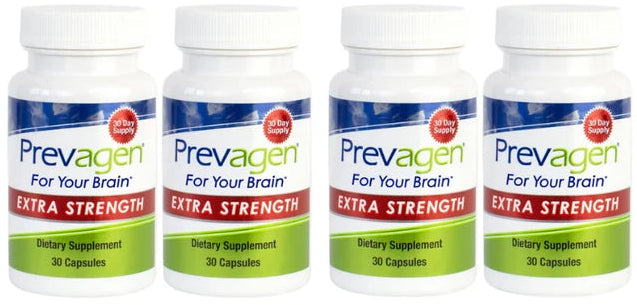 4 Pack Prevagen Extra Strength 20mg Capsules - 30 Count - (60-Day Supply)