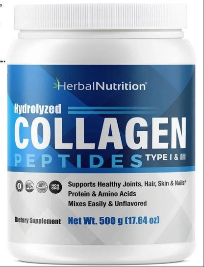 Collagen Peptides Powder for Skin, Hair, Nails, Bones & Joint Support | Unflavored Collagen Supplemen