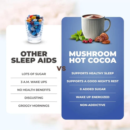 RYZE Mushroom Hot Cocoa with Melatonin, Reishi & L-Theanine, 20 Servings
