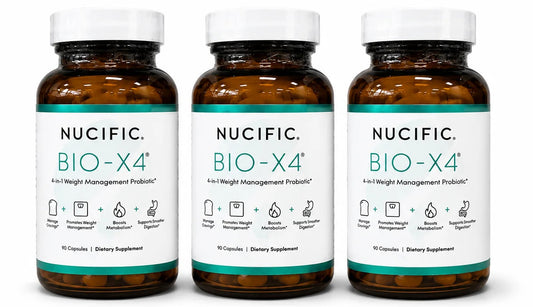 3 Pack Bio-X4 4-in-1 Probiotic Digestive Weight Support 90 Caps