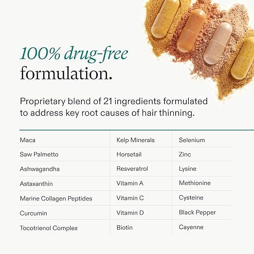Nutrafol Womens Balance Hair Growth Supplements, Age 45+, 1-Month Bottle | #1 Dermatologist-Recommended Hair Growth Supplement Brand, Clinically Tested For Visibly Thicker Hair And Scalp Coverage