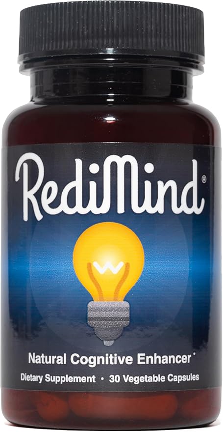 RediMind Natural Cognitive Support and Brain Supplement, Vegan, Gluten-Free