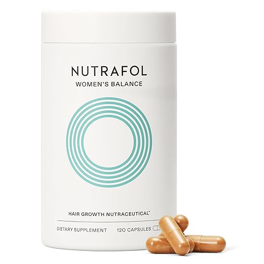 Nutrafol Womens Balance Hair Growth Supplements, Age 45+, 1-Month Bottle | #1 Dermatologist-Recommended Hair Growth Supplement Brand, Clinically Tested For Visibly Thicker Hair And Scalp Coverage