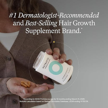 Nutrafol Womens Balance Hair Growth Supplements, Age 45+, 1-Month Bottle | #1 Dermatologist-Recommended Hair Growth Supplement Brand, Clinically Tested For Visibly Thicker Hair And Scalp Coverage