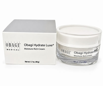 Obagi Hydrate Luxe Moisture-Rich Cream 1.7 oz / 48g | Overnight Deep Hydration Face Moisturizer for Dry Skin | Brand New Sealed