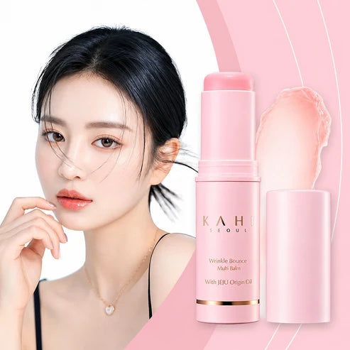 KAHI Wrinkle Bounce Multi Balm Stick 9g – Hydrating Anti-Aging Facial Serum Balm for Fine Lines, Wrinkles