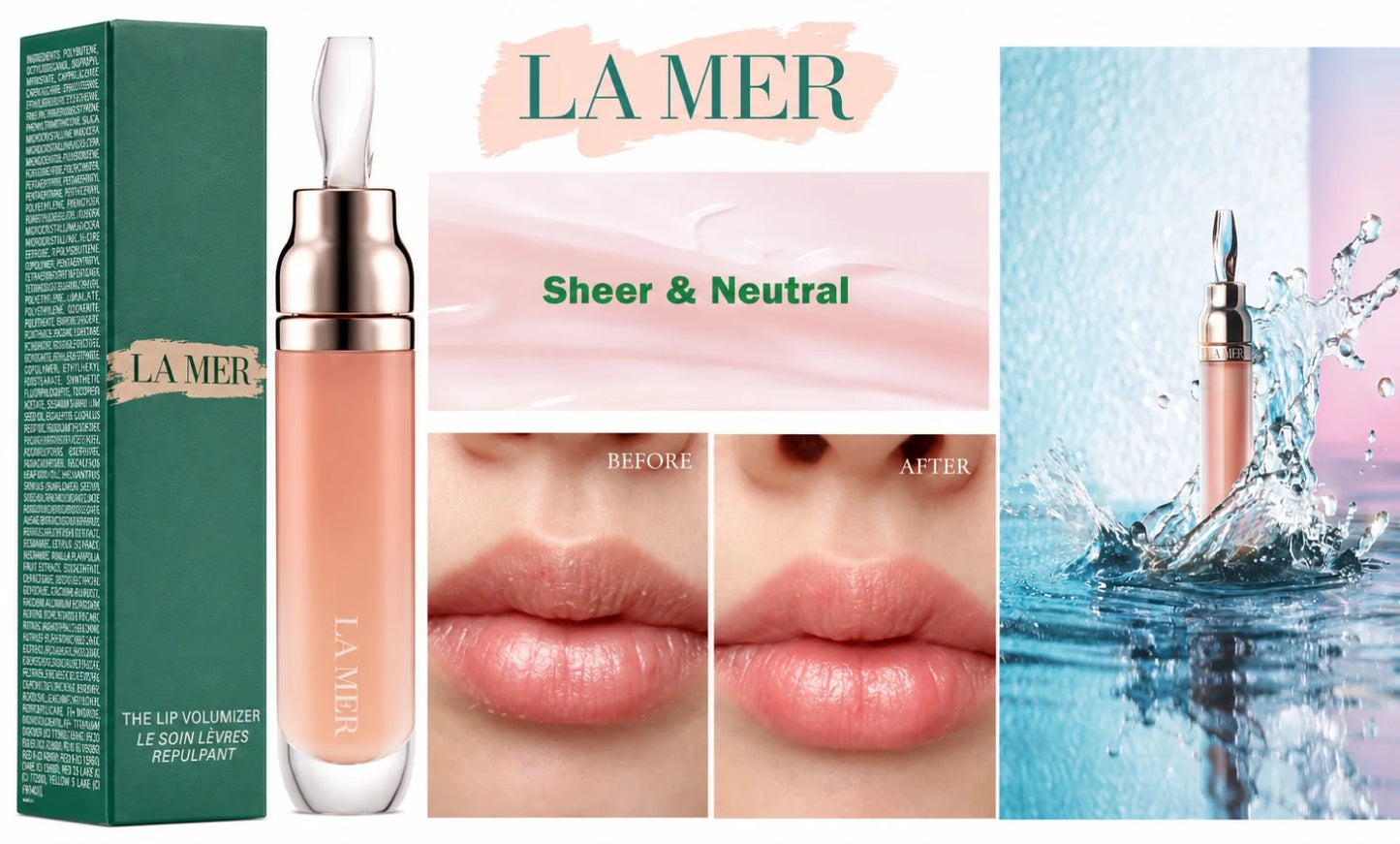 La Mer The Lip Volumizer Serum 30 Sheer Neutral 0.24 fl oz / 7 mL | New & Sealed