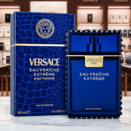 Versace Eau Fraîche Extreme Eau de Parfum for Men 3.4 oz / 100 ml Spray – New Sealed – 100% Authentic