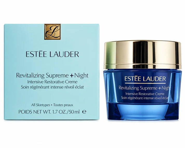 Estée Lauder Revitalizing Supreme+ Night Intensive Restorative Face Cream 1.7 oz / 50ml for All Skin Types New in Box