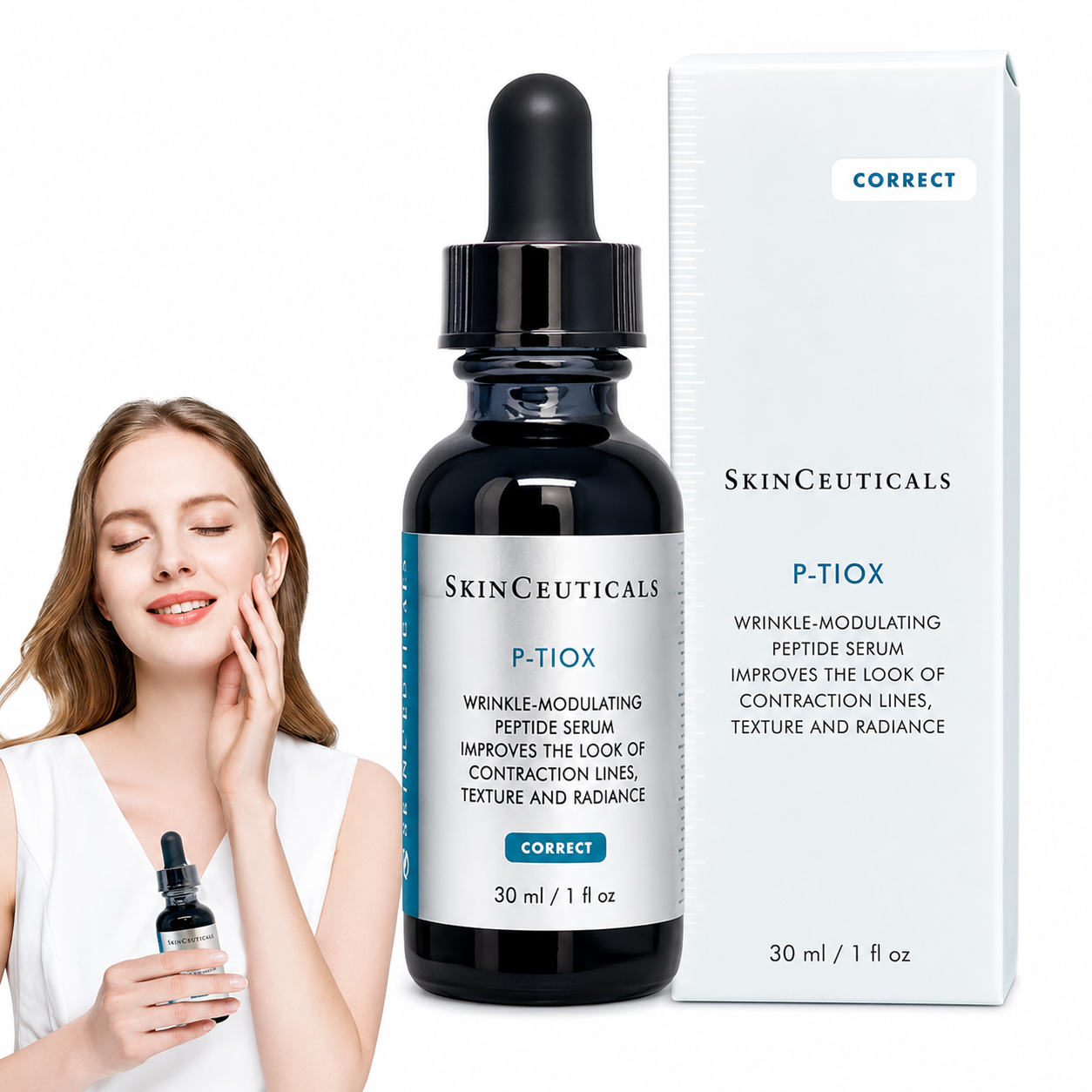 SkinCeuticals P-TIOX Wrinkle-Modulating Peptide Serum 30ml / 1oz Anti-Aging Face Serum NEW Sealed Authentic