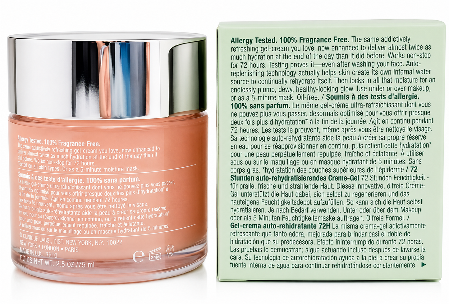 Clinique Moisture Surge 72-Hour Auto-Replenishing Hydrator Gel Cream 75ml / 2.5oz All Skin Types New in Box