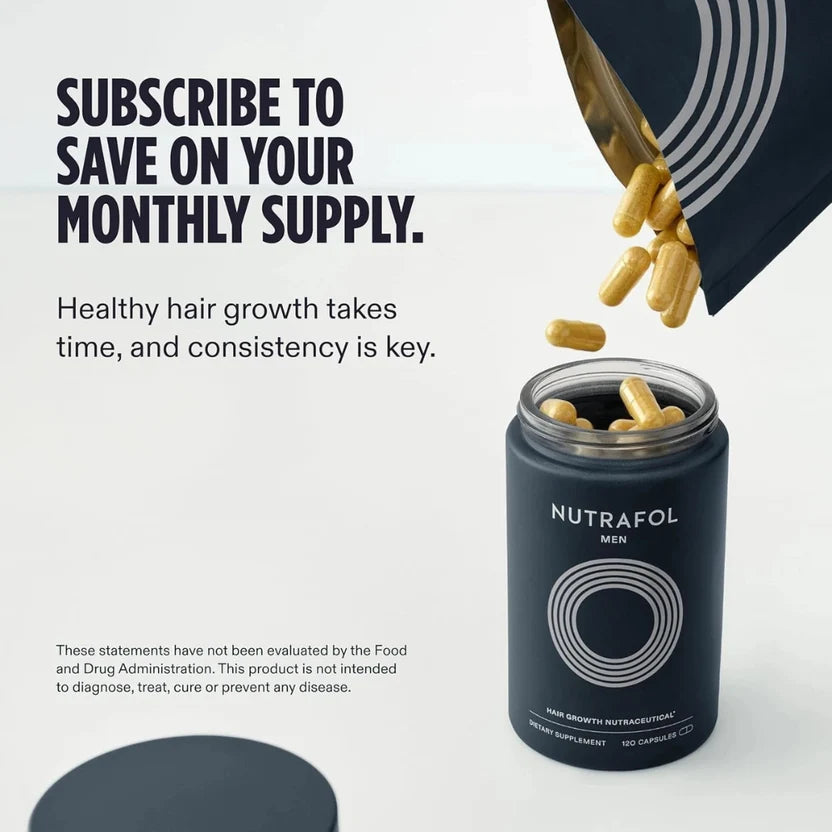 Nutrafol Men's Hair Growth Supplements, Clinically Tested for Visibly Thicker HairMen's Hair Growth Supplements, Clinically Tested for Visibly Thicker Hair