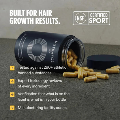 Nutrafol Men's Hair Growth Supplements, Clinically Tested for Visibly Thicker HairMen's Hair Growth Supplements, Clinically Tested for Visibly Thicker Hair