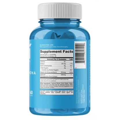 Goli Nutrition Ashwagandha Gummies, Mixed Berry Flavor, 60 Count