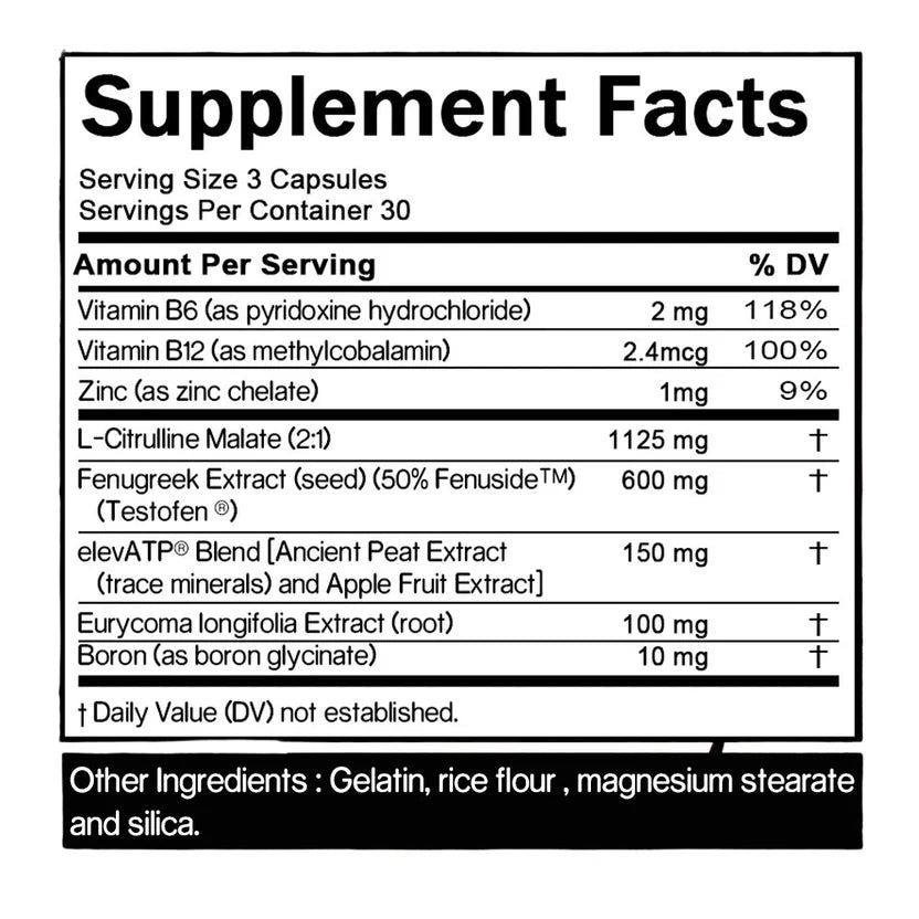 Total-T Testosteron Booster Enhance Energy Performance Improve Muscle 90 CT