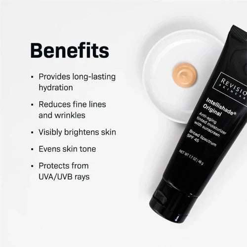Tinted Moisturizer with SPF 45 for Sun Protection, Hydration & Even Skin Tone | Anti-Aging Skincare Formula (1.7 oz) - Image 2