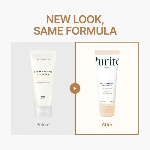 Calming Gel Moisturizer for Sensitive Skin, Hydration & Skin Barrier Support | Oat-Based Lightweight Skincare Cream (100ml) - Image 2