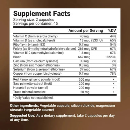 Dr. Berg's Hair Formula Supplement 90 Capsules, for Healthy Hair Nails Skin