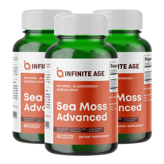 Sea Moss Advanced Superfood Capsules – 1250mg Natural Support for Overall Health, 180 Count (3 Pack)