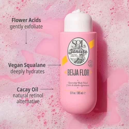 Sol De Janeiro Beija Flor Skin Renewing Body Wash 385 ml. - Image 2