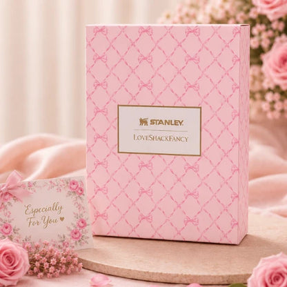 Pink Bow LoveShack Fancy x stanley gift box set 20 oz