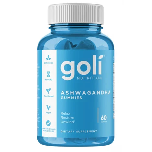 Goli Nutrition Ashwagandha Gummies, Mixed Berry Flavor, 60 Count