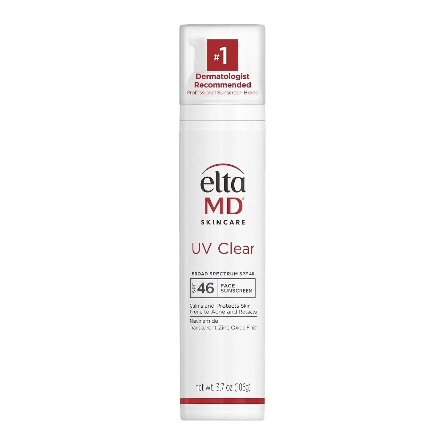 EltaMD UV Clear Broad Spectrum SPF 46 Face Sunscreen 3.7 oz (106g) Facial Sunscreen for Acne-Prone & Sensitive Skin