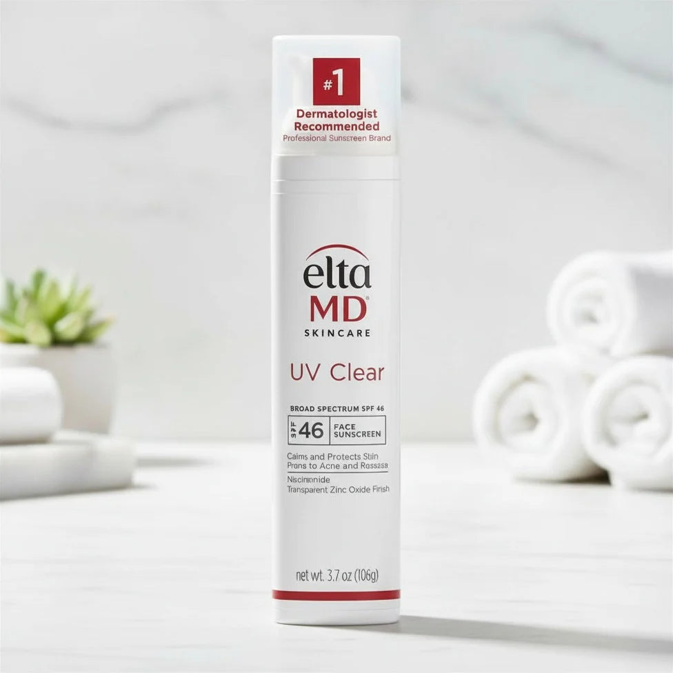 EltaMD UV Clear Broad Spectrum SPF 46 Face Sunscreen 3.7 oz (106g) Facial Sunscreen for Acne-Prone & Sensitive Skin