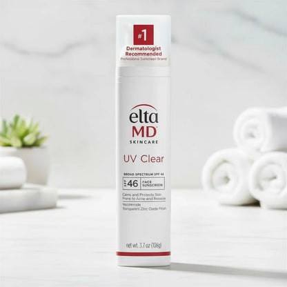 EltaMD UV Clear Broad Spectrum SPF 46 Face Sunscreen 3.7 oz (106g) Facial Sunscreen for Acne-Prone & Sensitive Skin