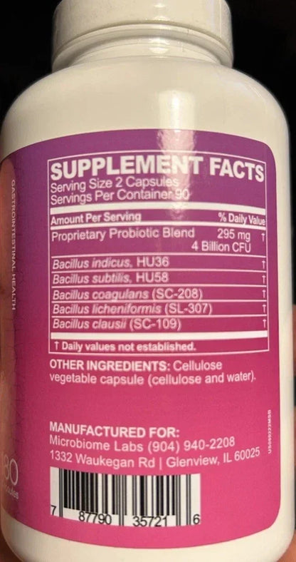 MicroBiome Labs MegaSporeBiotic 180 Capsules