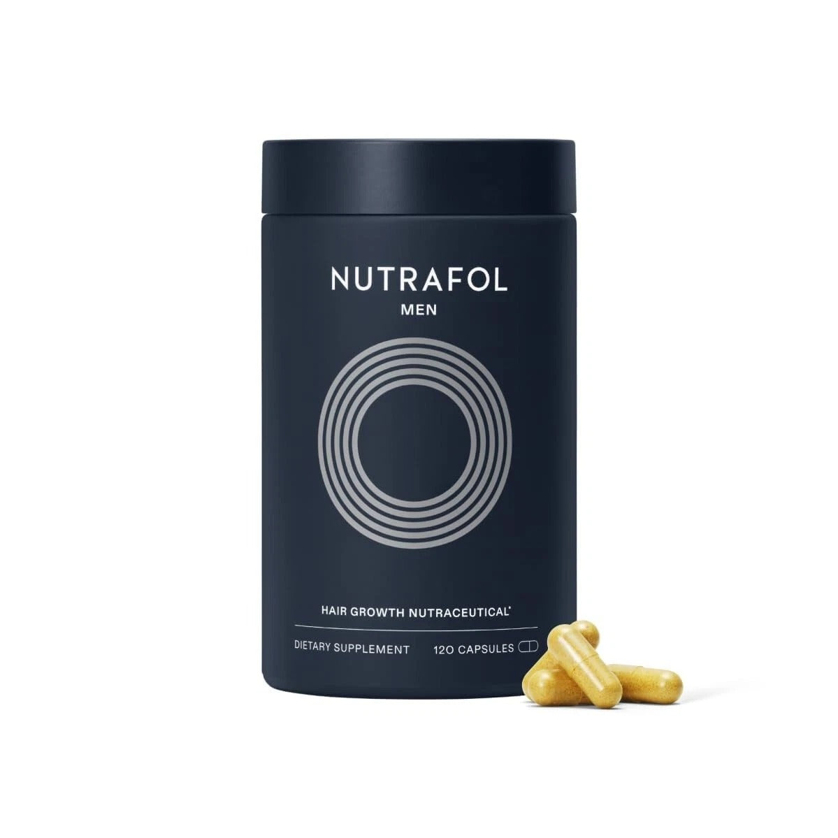 Official Nutrafol Men's Hair Growth Nutraceutical Supplement 120 Capsules | Thicker, Stronger Hair | USA Made | New Sealed