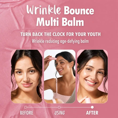 KAHI Wrinkle Bounce Multi Balm Stick 9g – Hydrating Anti-Aging Facial Serum Balm for Fine Lines, Wrinkles