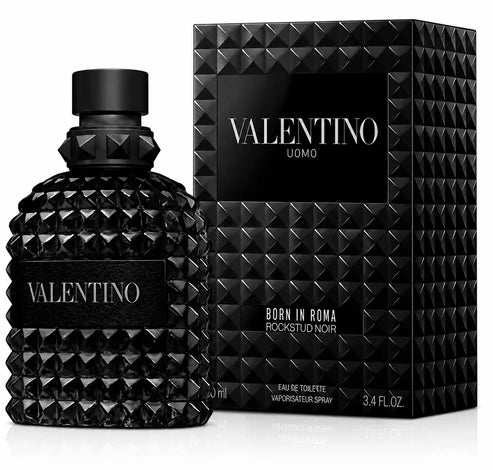 Valentino Uomo Born In Roma Rockstud Noir Eau de Toilette for Men 3.4 oz / 100ml – New in Box