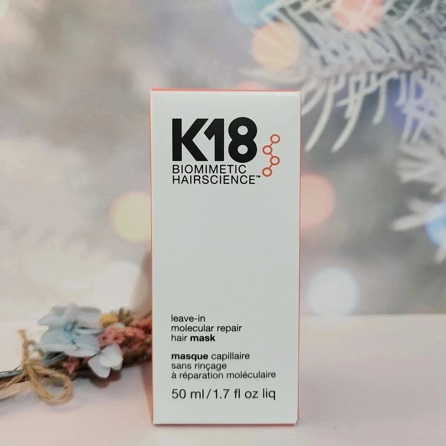 K18 Biomimetic Hairscience Leave-In Molecular Repair Hair Mask 50ml / 1.7 fl oz | Repairs Damaged Hair