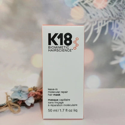 K18 Biomimetic Hairscience Leave-In Molecular Repair Hair Mask 50ml / 1.7 fl oz | Repairs Damaged Hair
