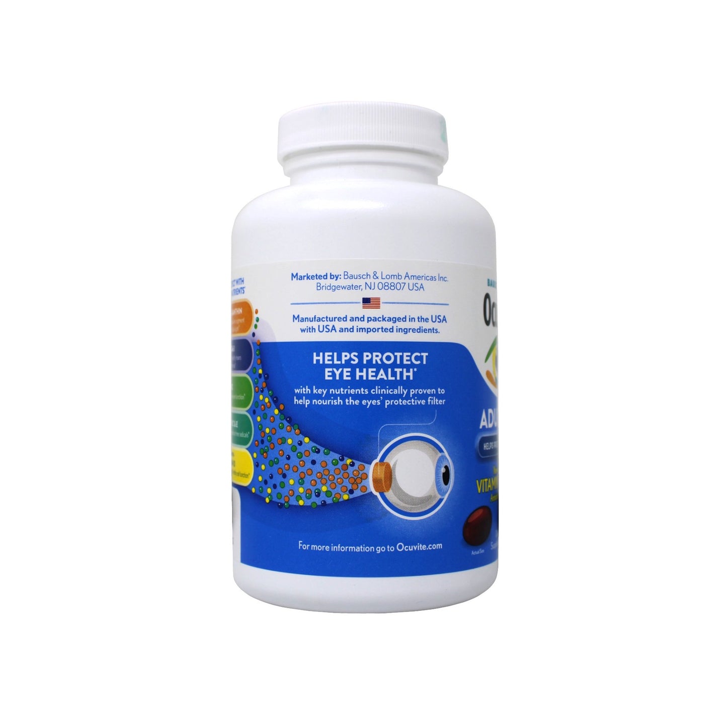 Ocuvite Eye Vitamin & Mineral Supplement, Contains Zinc, Vitamins C, E, Omega 3, Lutein, & Zeaxanthin, 90 Softgels
