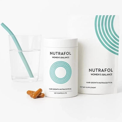 Nutrafol Womens Balance Hair Growth Supplements, Age 45+, 1-Month Bottle | #1 Dermatologist-Recommended Hair Growth Supplement Brand, Clinically Tested For Visibly Thicker Hair And Scalp Coverage