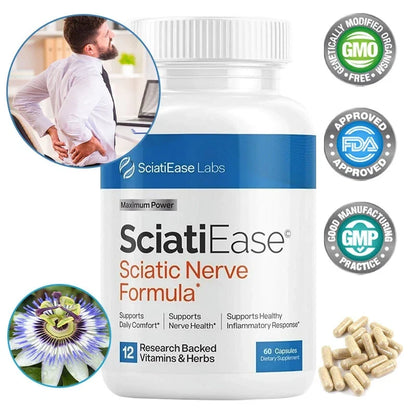 2 PACK Sciatic Ease Nerve Formula - Nervous System Health, Antioxidant