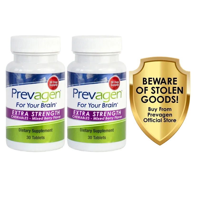 Prevagen Extra Strength 20mg Mixed Berry Chewables - 2 Pack (60-Day Supply)