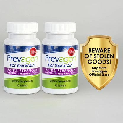 Prevagen Extra Strength 20mg Mixed Berry Chewables - 2 Pack (60-Day Supply)
