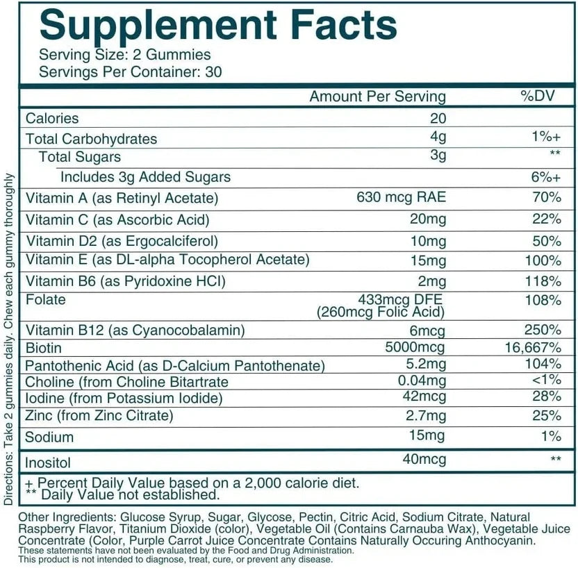 WEEM Hair Skin and Nails Gummies - Supports Healthy Hair