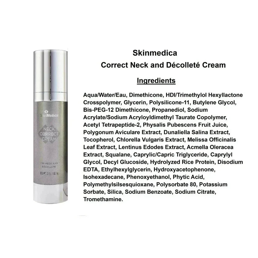 SkinMedica Neck Correct Cream 2 oz. Neck And Chest Treatment New and sealed box. - Image 3