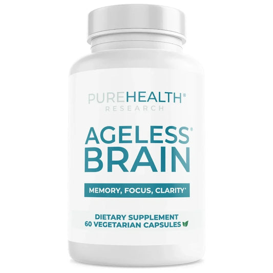 PureHealth Ageless Brain Health & Memory Enhancer, Nootropics Supplement 60 Caps
